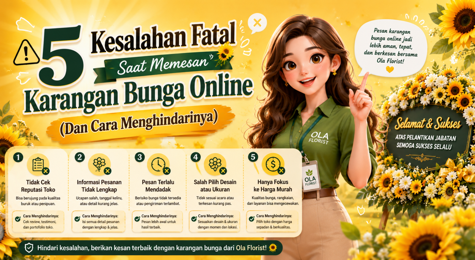 5 Kesalahan Fatal Saat Memesan Karangan Bunga Online (Dan Cara Menghindarinya)